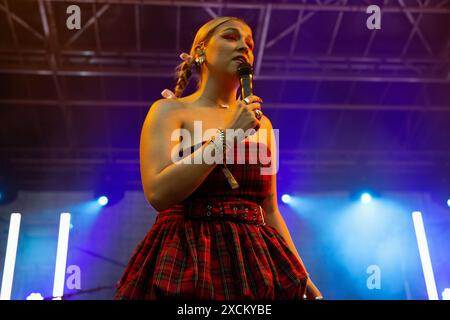 Caity Baser  performs at live at leeds festival uk 25th may 2024. Stock Photo