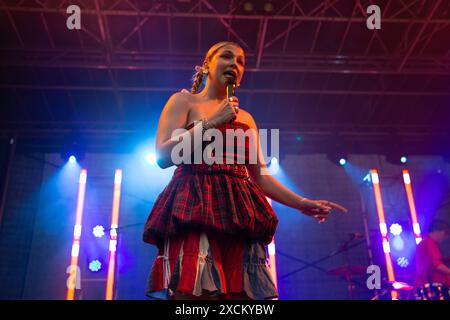 Caity Baser  performs at live at leeds festival uk 25th may 2024. Stock Photo