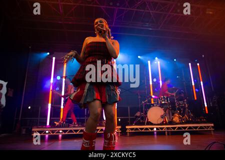 Caity Baser  performs at live at leeds festival uk 25th may 2024. Stock Photo