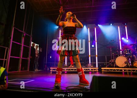 Caity Baser  performs at live at leeds festival uk 25th may 2024. Stock Photo