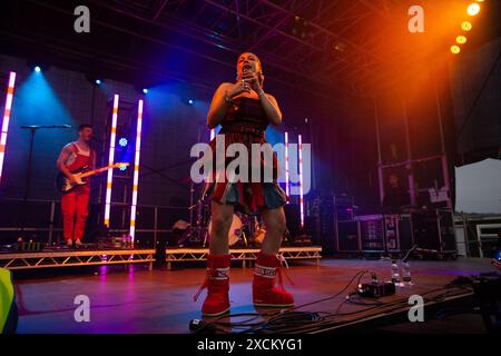 Caity Baser  performs at live at leeds festival uk 25th may 2024. Stock Photo