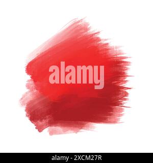 Abstract red watercolor brush stroke design Stock Vector