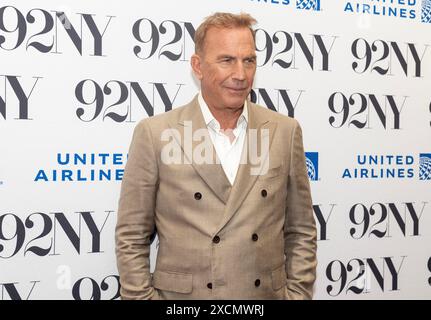 Kevin Costner attends 'Horizon: An American Saga, Chapter I' Screening and Conversation' at 92nd Street Y in New York on June 17, 2024 Stock Photo