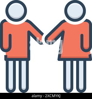 Icon for friendly,affable Stock Vector Image & Art - Alamy