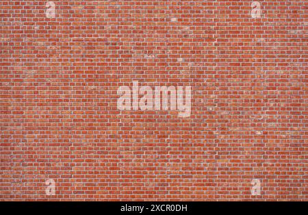 Full frame red brick wall backdrop Stock Photo
