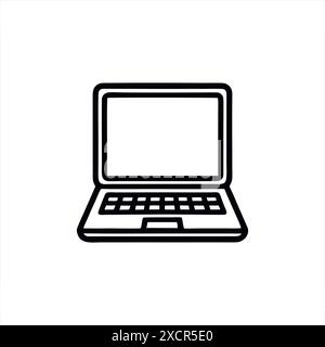Simple Laptop Vector with Minimalist and modern design Stock Vector