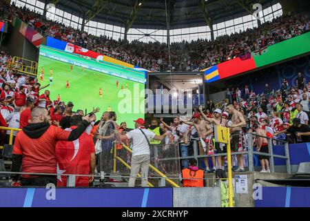 Dortmund, Germany. 18th June, 2024. Fans clash during the Turkey v Georgia, UEFA Euro 2024 Round 1 Group F match at BVB Stadion, Dortmund, Germany on 18 June 2024 Credit: Every Second Media/Alamy Live News Stock Photo