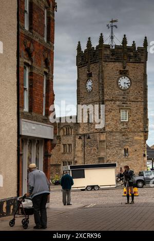 Richmond, a market town and civil parish in North Yorkshire, England.The museum has a film set from 'All Creatures Great and Small',and a chemist's... Stock Photo