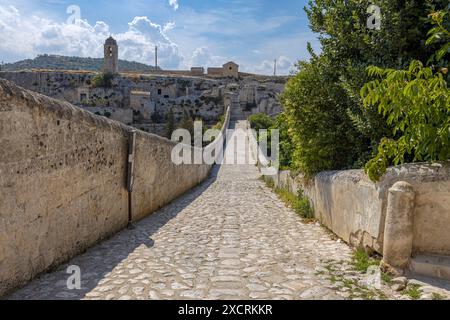 View of the Bridge of 'Madonna della Stella' in Gravina in Puglia, province of Bari, Puglia, Italy Stock Photo