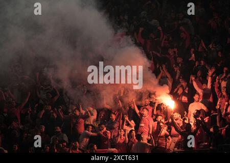 Dortmund, Germany. 18th June, 2024. Turkey's supportersduring the Euro 2024 soccer match between Turkey and Georgia at the Signal Iduna Park, Dortmund, Germany - Tuesday 18, 2024. Sport - Soccer. (Photo by Fabio Ferrari/LaPresse) Credit: LaPresse/Alamy Live News Stock Photo