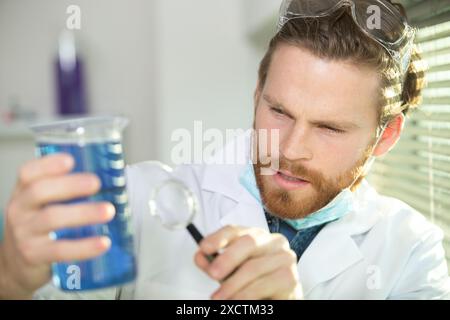 scientist doctor doing experiments in a laboratory Stock Photo