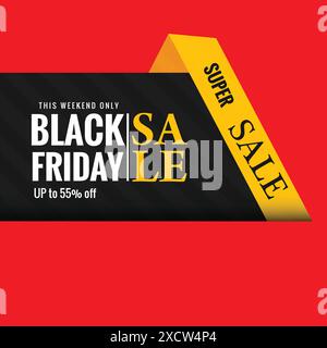 Elegant black friday sale creative background Stock Vector