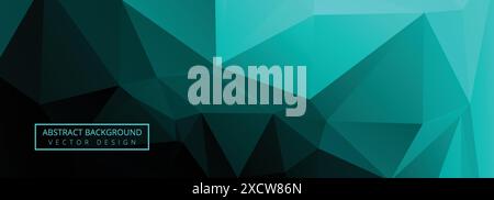 Abstract green polygon banner background Stock Vector