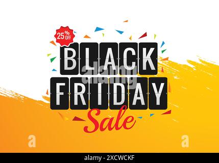 Black friday holiday sale banner template design Stock Vector