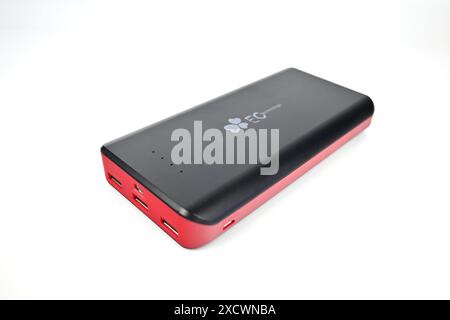 EC Technology Power bank portable battery – Wales, UK  – 15 June 2024 Stock Photo