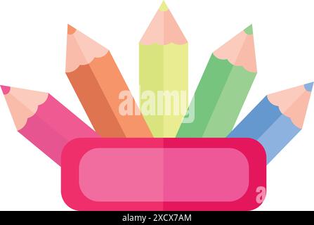A vibrant and engaging kids' education logo, designed to represent learning and development for children with a playful and educational theme Stock Vector