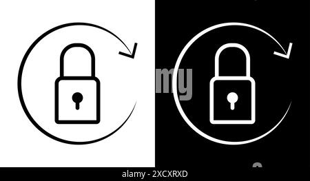 Reset password icon for web, ui, mobile apps. Reset password icon sign symbol. Stock Vector