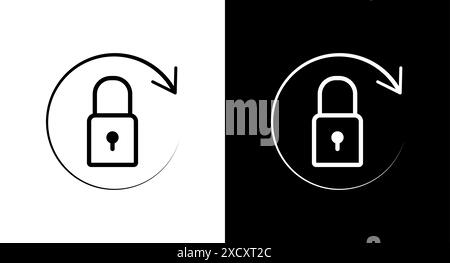 Reset password icon for web, ui, mobile apps. Reset password icon sign symbol. Stock Vector