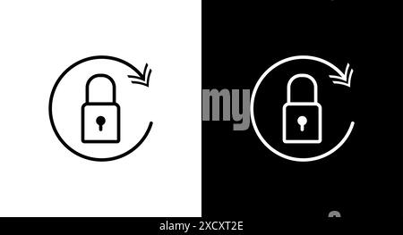 Reset password icon for web, ui, mobile apps. Reset password icon sign symbol. Stock Vector