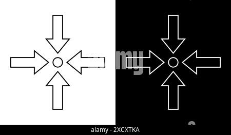 Alignment icon for web, ui, mobile apps. Alignment sign symbol. Stock Vector