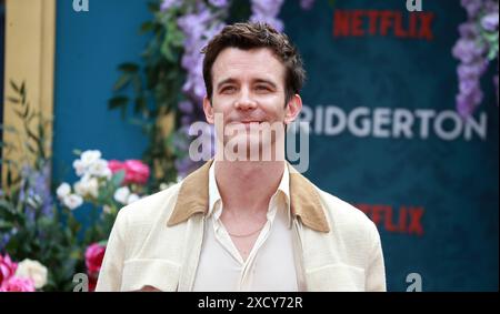 Luke Thompson attends the special screening of 'Bridgerton' Season 3 - Part Two at Odeon Luxe Leicester Square in London. (Photo by Fred Duval / SOPA Images/Sipa USA) Stock Photo