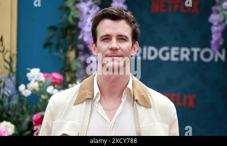 Luke Thompson attends the special screening of 'Bridgerton' Season 3 - Part Two at Odeon Luxe Leicester Square in London. Stock Photo