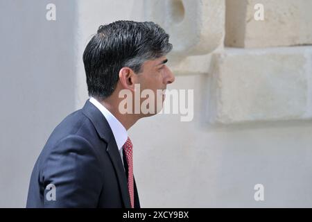 Toasts, . 13th June, 2024. Britain's Prime Minister Rishi Sunak during the G7 Summit in Borgo Egnazia (Brindisi) Italy on June 13, 2024. Britain's Prime Minister Rishi Sunak during the G7 Summit in Borgo Egnazia (Brindisi) Italy on June 13, 2024. Credit: Independent Photo Agency/Alamy Live News Stock Photo