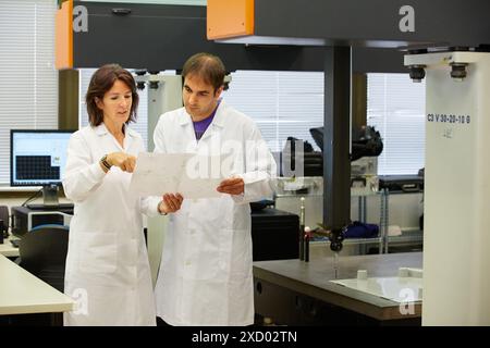 CMM Coord. Coordinate Measuring Machine. Service dimensional measuring machine. Innovative Metrology applied. Sariki Metrology. Elgoibar. Gipuzkoa. Ba Stock Photo