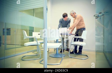 Executives in office. Basque Country. Spain. Stock Photo