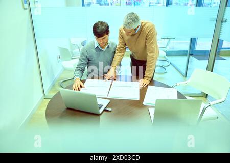 Executives in office. Basque Country. Spain. Stock Photo