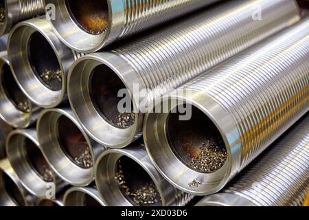 Metallic axis. Industry. Gipuzkoa. Basque Country. Spain. Stock Photo