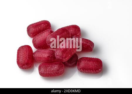 Fruit caramel, hard sugar candies, boiled sweets Stock Photo