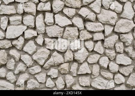 Natural stone wall as abstract texture background. Old stonewall. Stock Photo