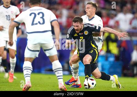 COLOGNE, GERMANY - JUNE 19: Anthony Ralston of Scotland during the Group A - UEFA EURO 2024 match between Scotland and Switzerland at Cologne Stadium on June 19, 2024 in Cologne, Germany. (Photo by Joris Verwijst/BSR Agency) Credit: BSR Agency/Alamy Live News Stock Photo