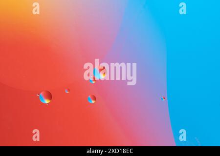 Bright abstract image with circles and smooth shapes Stock Photo