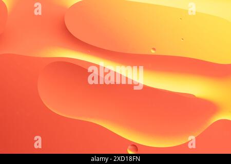 Red and yellow waves on an abstract background Stock Photo