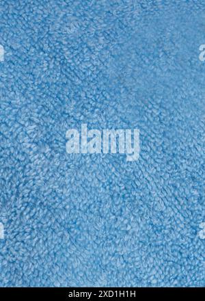 Soft Blue Microfiber Towel Texture Stock Photo