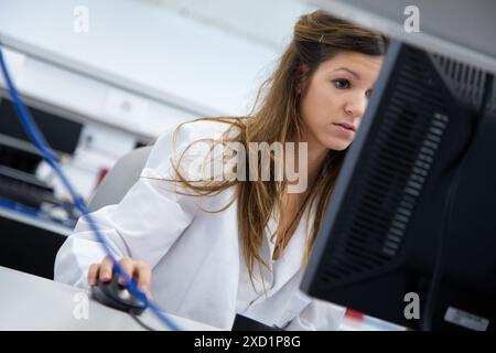 Student in the Biomedical Instrumentation Laboratory, Biomedical Engineering, CEIT (Center of Studies and Technical Research), University of Navarra, Stock Photo