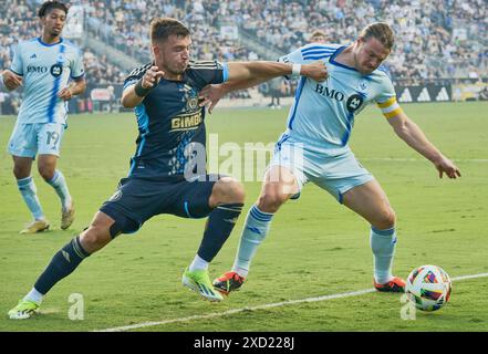 CHESTER, PA, USA - JUNE 01, 2024: MLS Match between Philadelphia Union and CF Montréal at Subaru Park. Stock Photo