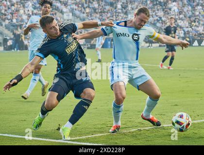 CHESTER, PA, USA - JUNE 01, 2024: MLS Match between Philadelphia Union and CF Montréal at Subaru Park. Stock Photo