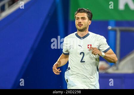 Cologne, Germany. 19th June, 2024. Leonidas Stergiou (Switzerland)                         during the UEFA Euro Germany 2024  match between     Switzerland 1-1 Scotland  at Cologne Stadium   on June 19, 2024 in Cologne, Germany. (Photo by Maurizio Borsari/AFLO) Credit: Aflo Co. Ltd./Alamy Live News Stock Photo