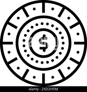 Icon for spend,revenue Stock Vector