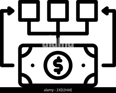 Icon for flow,run,fluxion Stock Vector