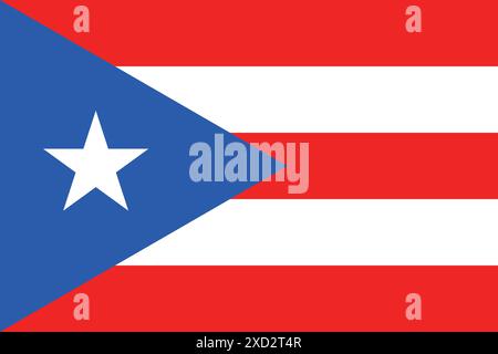 Flag of Puerto Rico Stock Vector