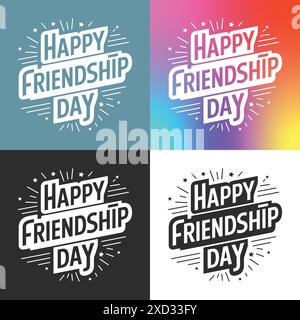 Celebrate International Day of Friendship with Beautiful Vector Illustrations and Designs Stock Vector