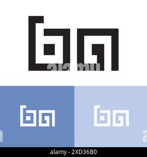 BA Logo Design - BA letter mark Stock Vector