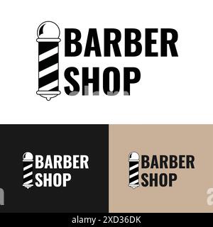 Barber Shop Logo - Salon Logo - Barber Logo Design Stock Vector