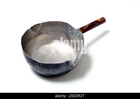 A cooking pot that has been used for a long time Stock Photo