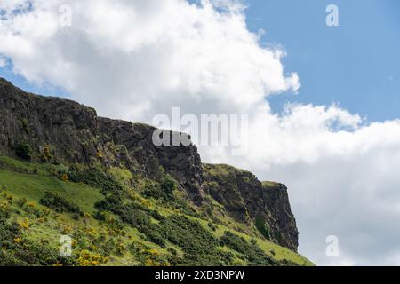 Edinburgh, Scotland, UK. Salisbury Crags in Holyrood Park, next to Arthur's Seat. Stock Photo