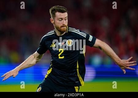 Koln, Germany. 19th June, 2024. Anthony Ralston of Scotland during the UEFA Euro 2024 match between Scotland and Switzerland, Group A, date 2, played at Rhein Energie Stadium on June 19, 2024 in Koln, Germany. (Photo by Sergio Ruiz/PRESSINPHOTO) Credit: PRESSINPHOTO SPORTS AGENCY/Alamy Live News Stock Photo